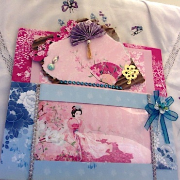 Japanese Dreams Pocket with Card and Collage