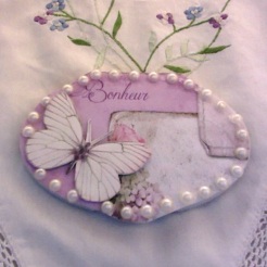 Lilac and Butterfly Hinged Pocket
