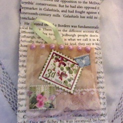 Book Page Pouch and Tea Charm 2